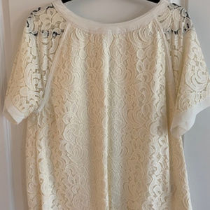 Cream Banan Republic Blouse